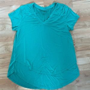 Latched Mama V-Neck Boyfriend Nursing Tee - Kelly Green